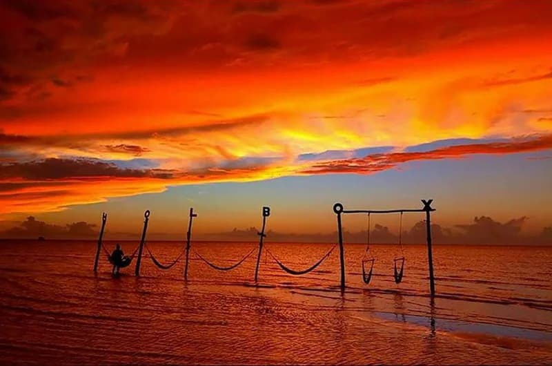 Atardecer en Playa Holbox Norte